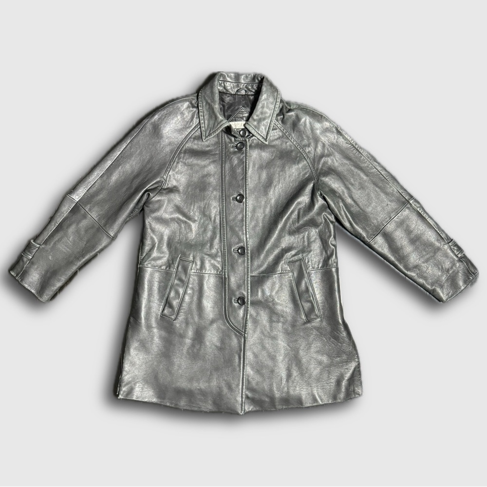 Valerie Stevens 100% Lambskin Leather Coat